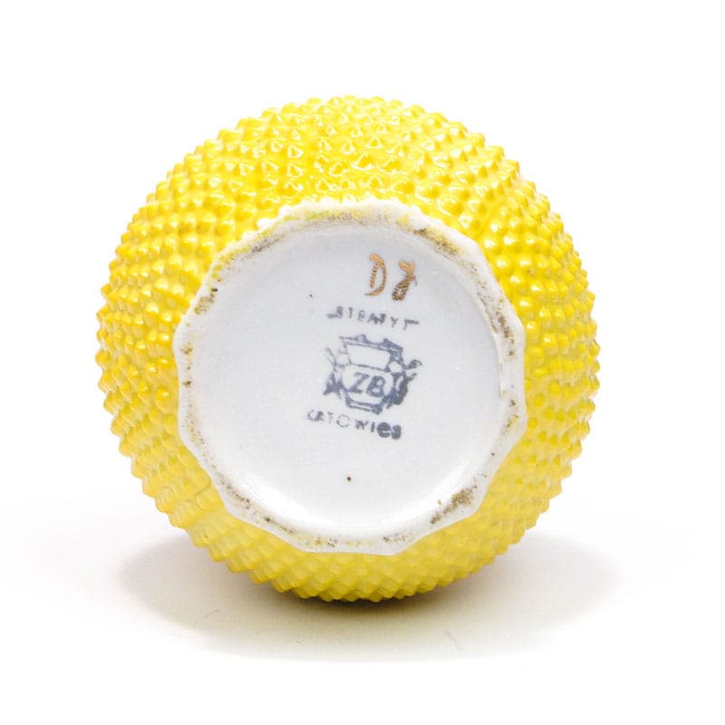 Vase Pop Art, yellow porcelain, Steatyt, Poland, 1960s. - 195556