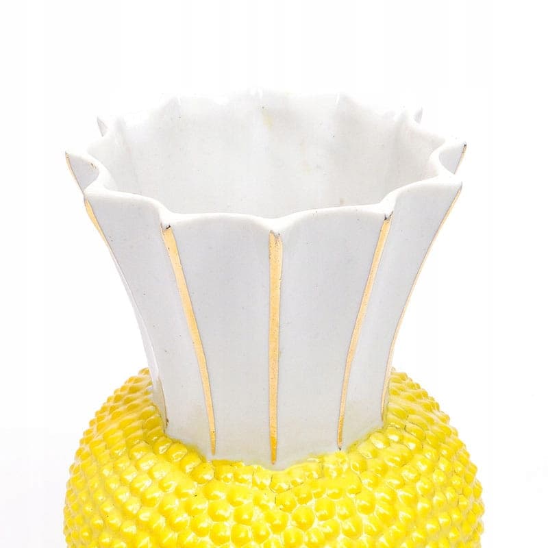 Vase Pop Art, yellow porcelain, Steatyt, Poland, 1960s. - 195553