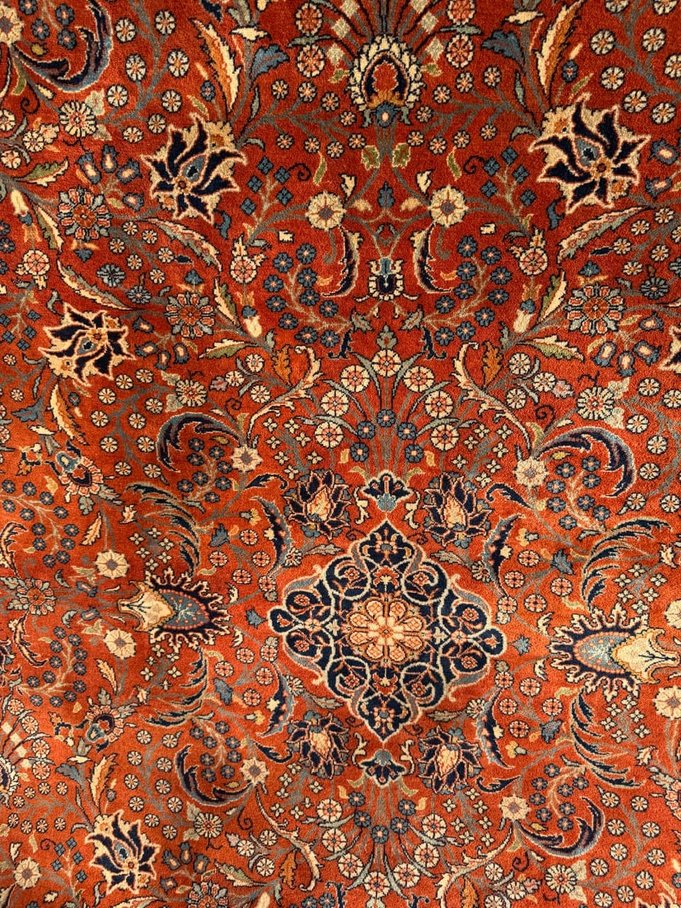 Dywan Indo Ispahan 315x200 cm, czerwony, wełna kaszmirowa, Indie - 195648