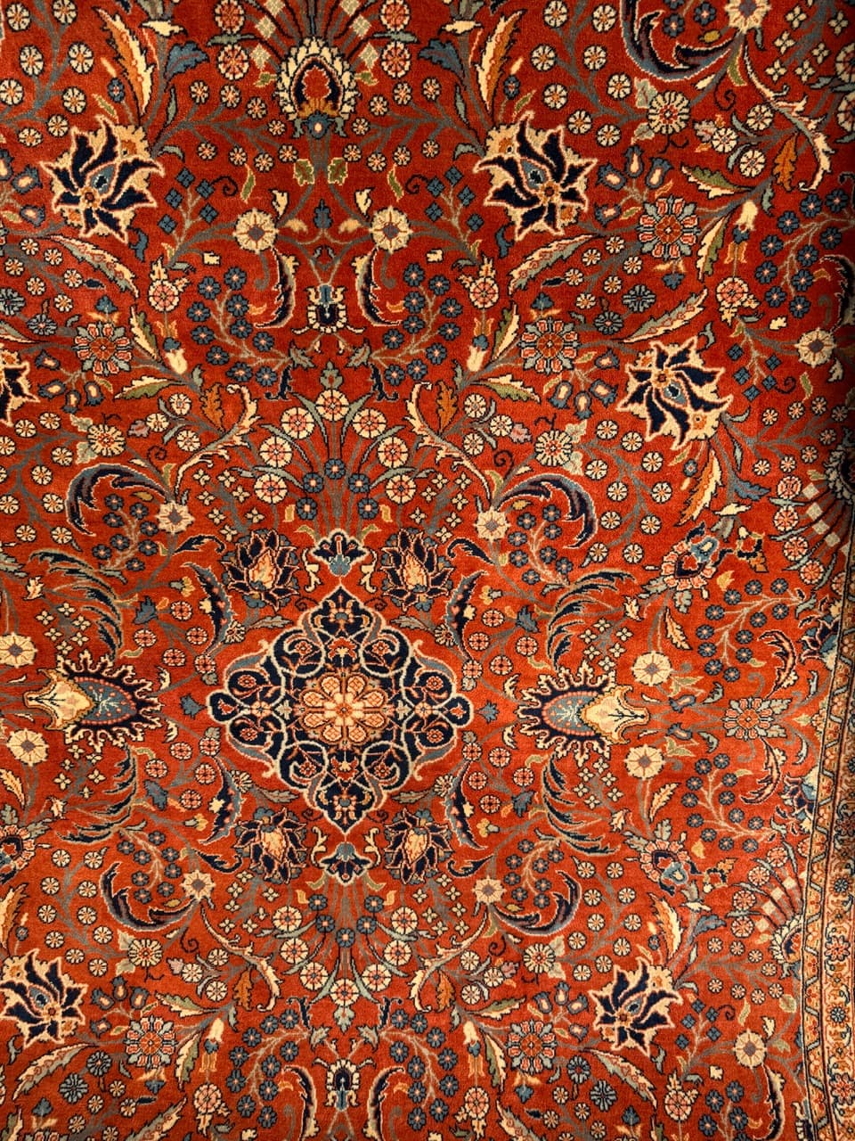 Dywan Indo Ispahan 315x200 cm, czerwony, wełna kaszmirowa, Indie - 195654