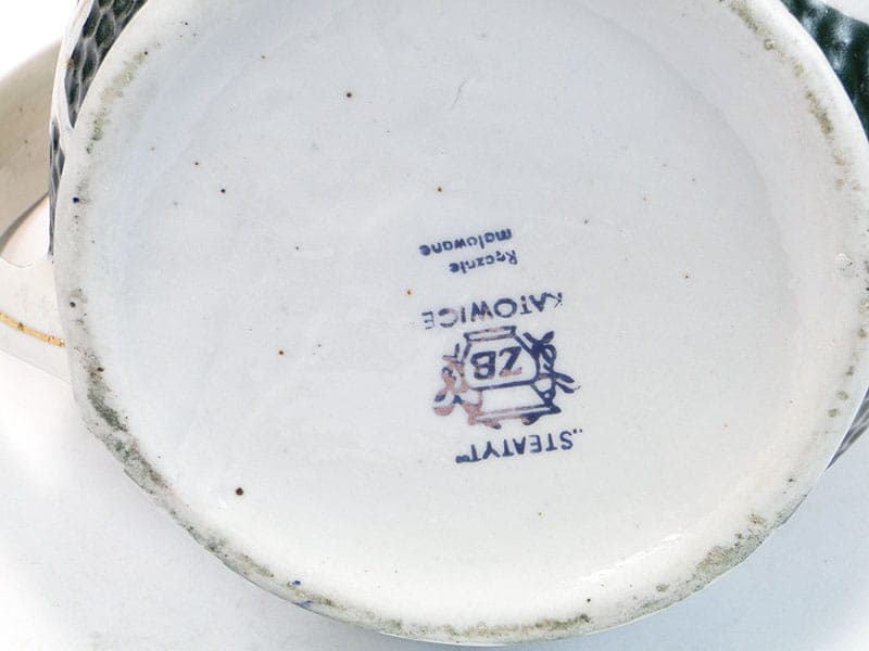 Dzban Pop Art, zielony, porcelana, Steatyt, Polska, lata 60. - 195686