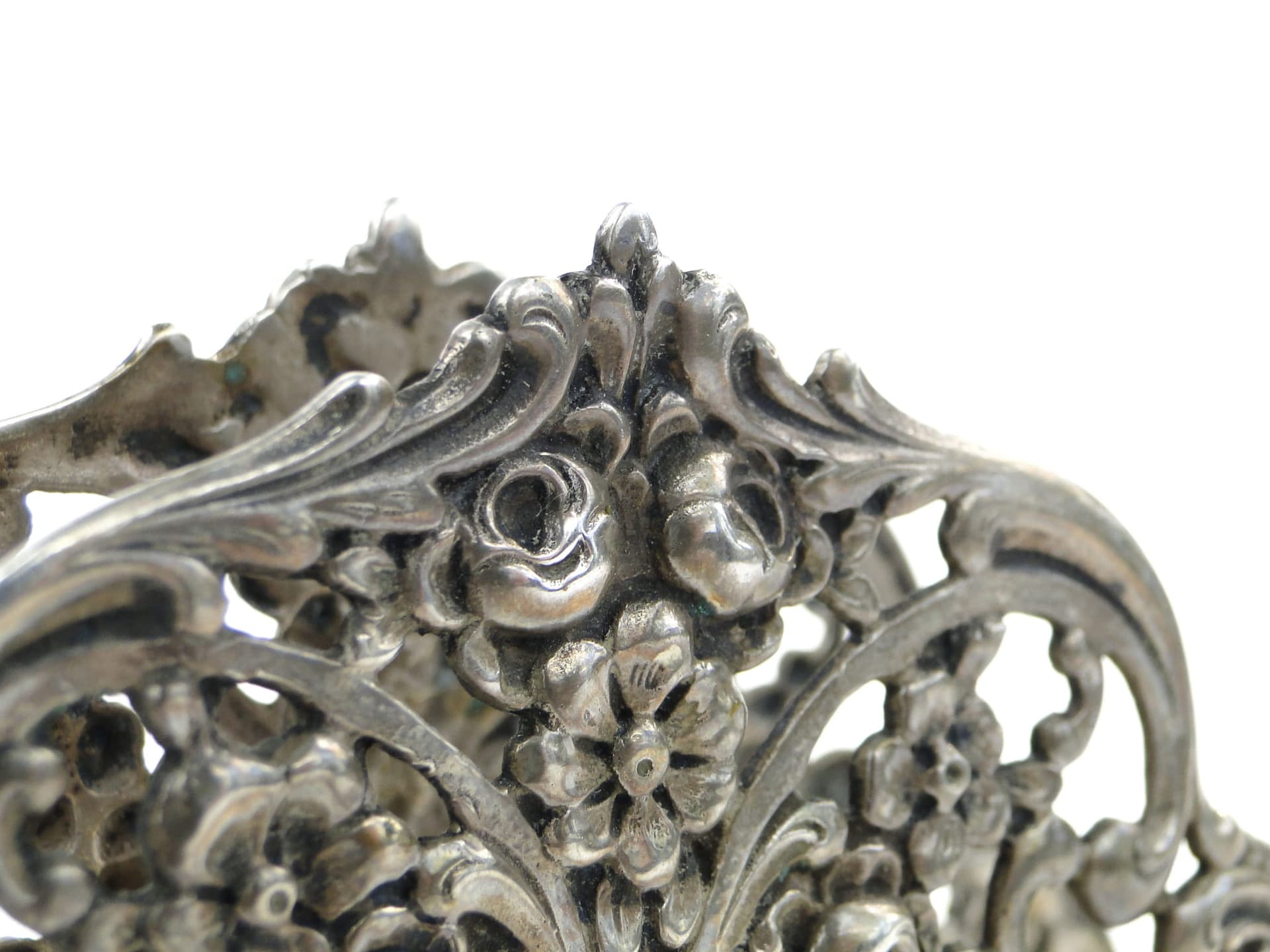 Serwetnik rococo, srebro, początek XX w. - 195701