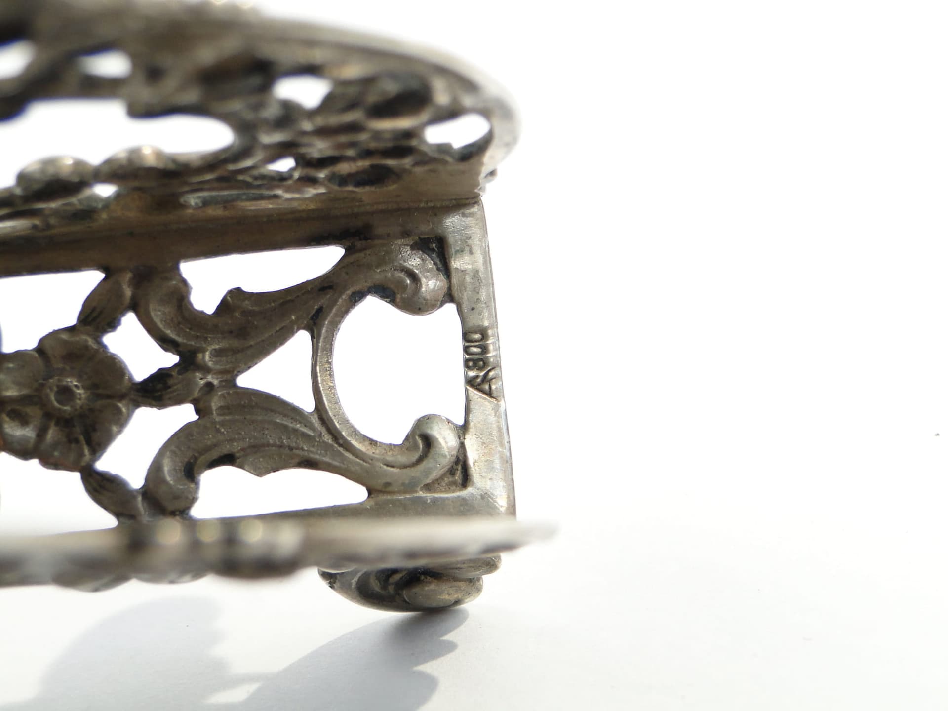 Serwetnik rococo, srebro, początek XX w. - 195702