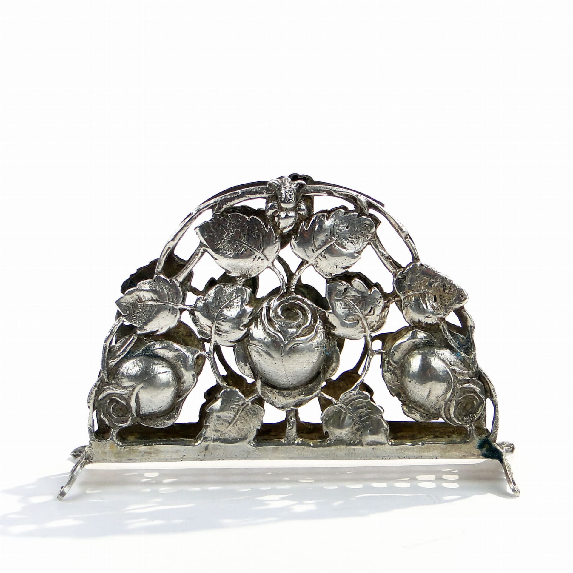 Serwetnik Art déco, srebro, Niemcy/Szwecja, lata 80.