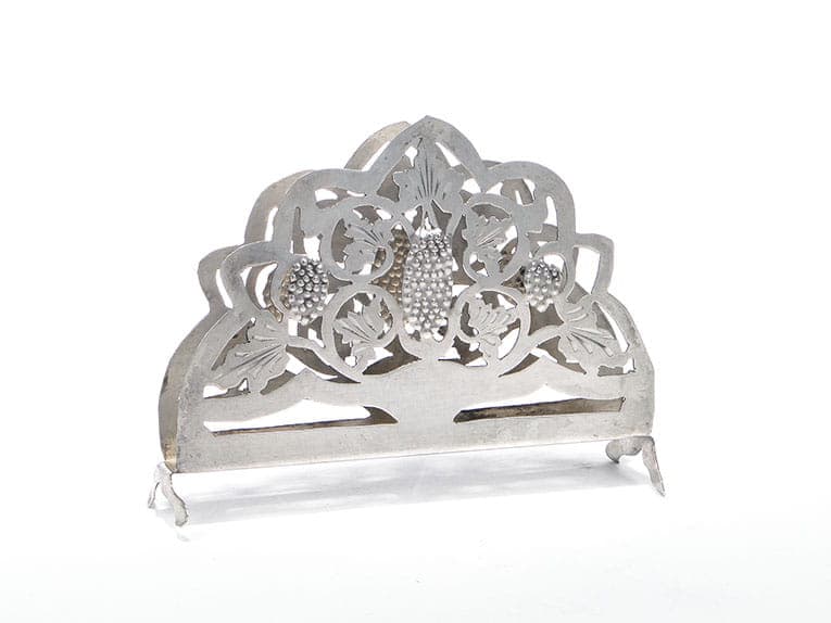 Serwetnik Art Deco, srebro, Polska, lata 20.