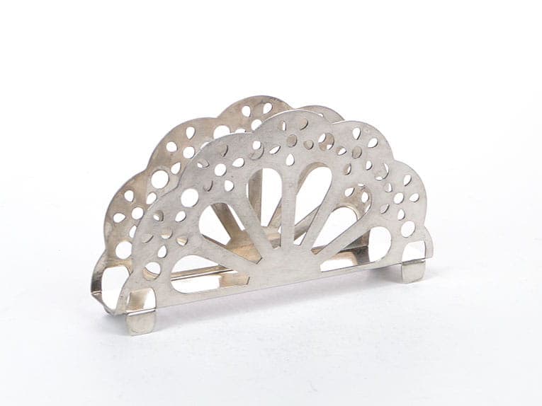 Serwetnik Art Deco, srebro, Polska, lata 40.