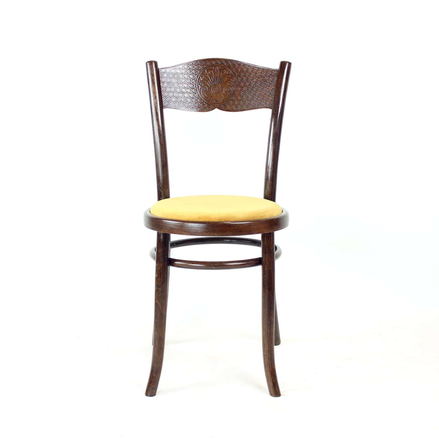 Krzesło gięte, Thonet, dąb brązowy ciemny, Czechosłowacja, lata 40. - 195790