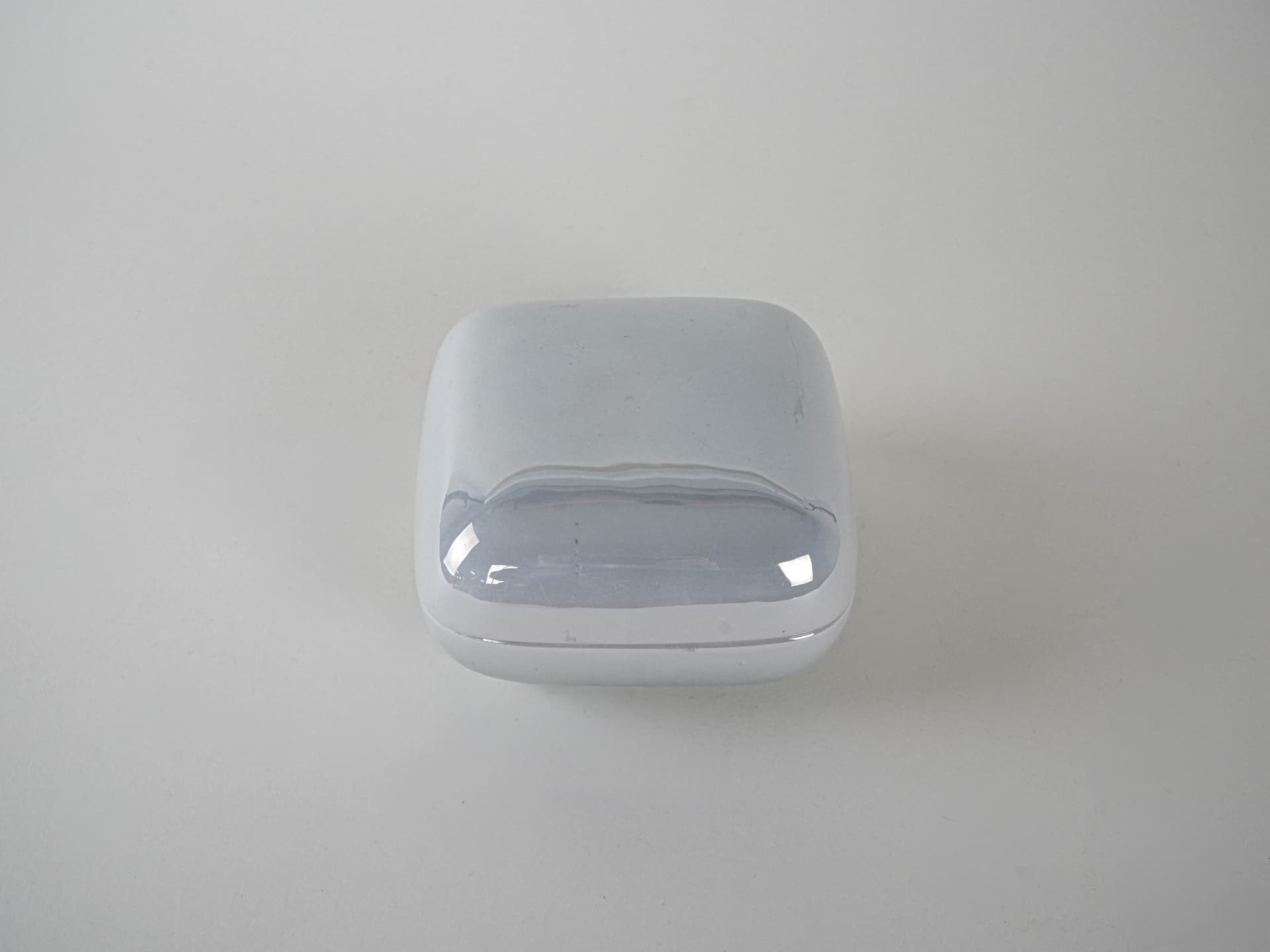 Puzderko, minimalistyczne, biały ivory, porcelana, Włochy, lata 70. - 195863