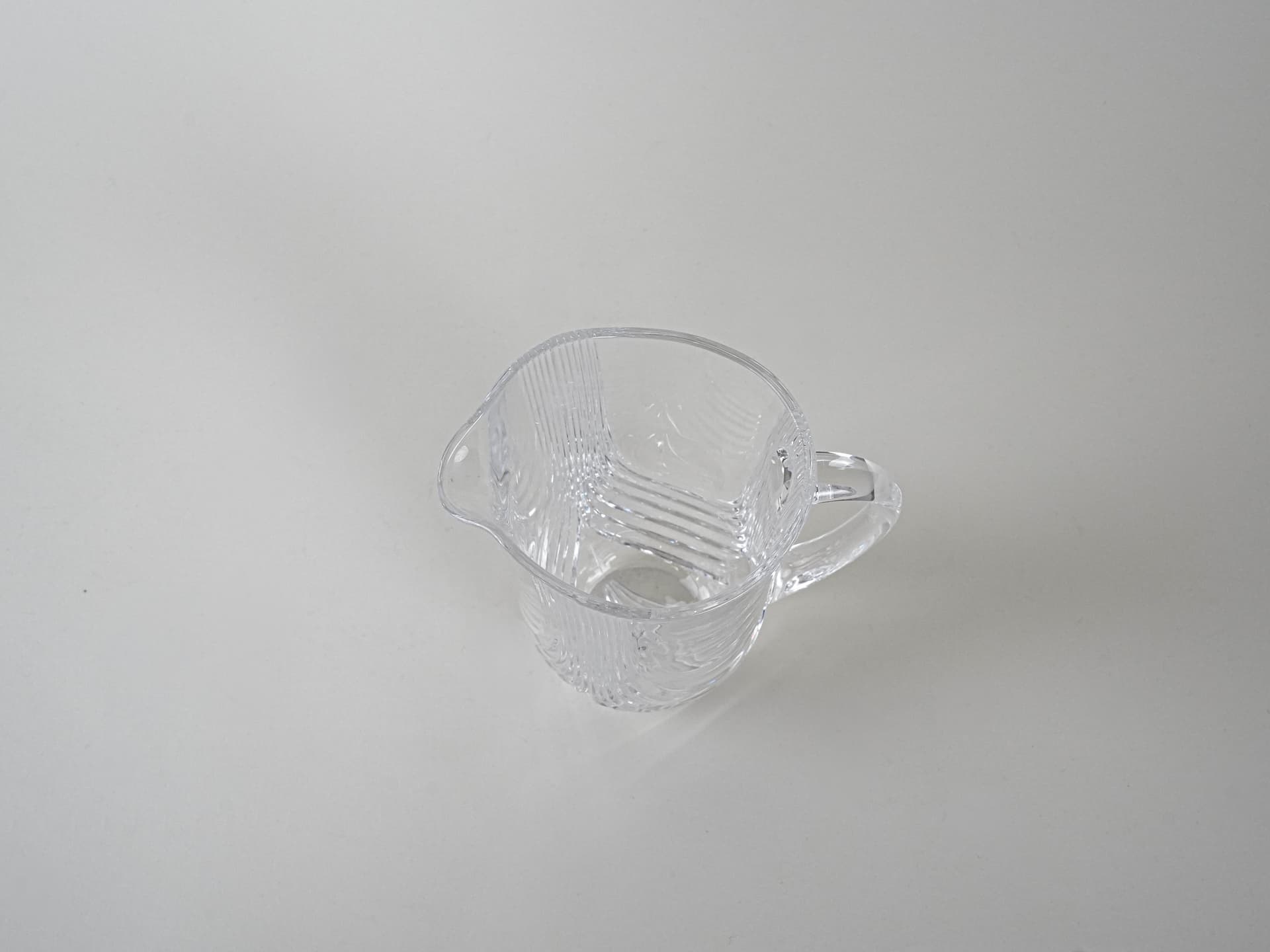 Dzbanek, transparentny kryształ, Włochy, lata 70. - 195877