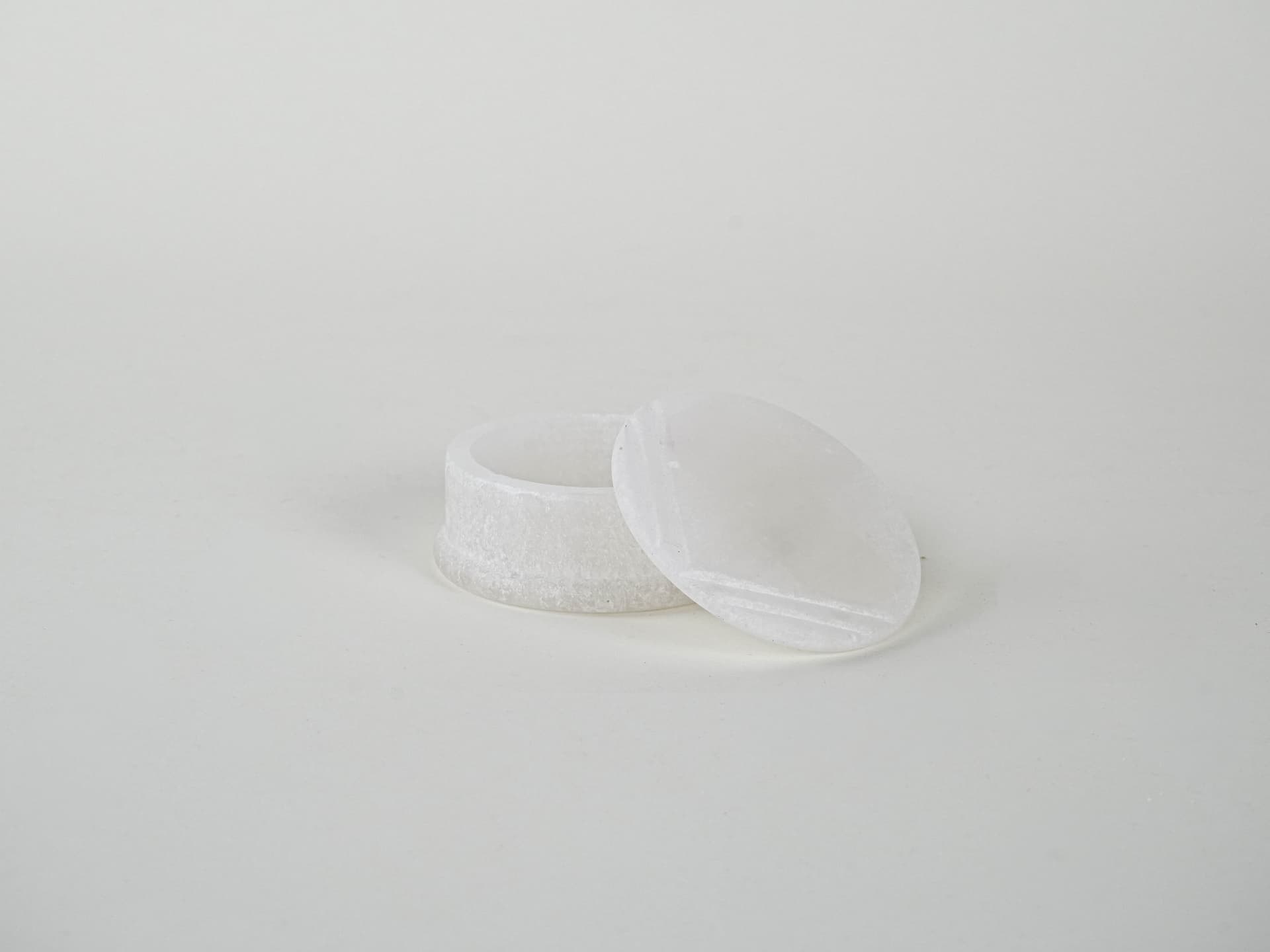 Pudełko, ivory white, kamień, Włochy, lata 70. - 195882