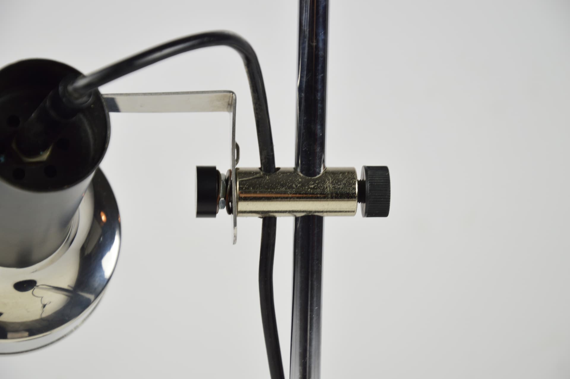 Lampa stołowa, czarny metal, lata 70. - 196034