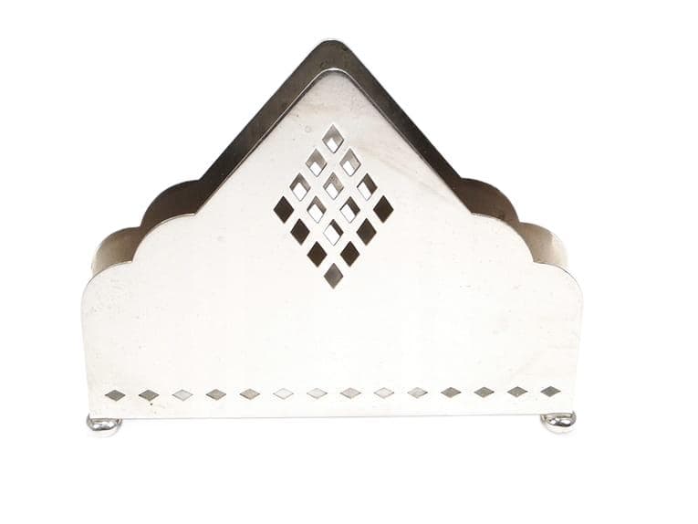 Serwetnik secesyjny, srebrny mosiądz, WMF, Niemcy, początek XX w.