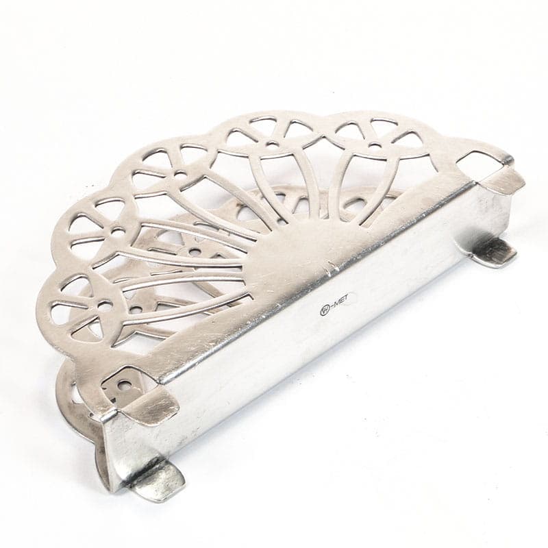 Serwetnik Art Deco, mosiądz srebrny, Hefra, Polska, lata 60. - 196110