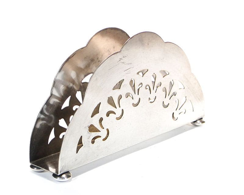Napkin Holder Art Nouveau, silver brass, Sweden, 1930s - 196115