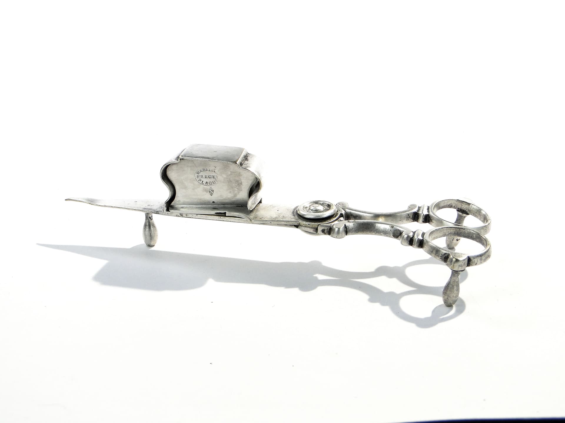 Candle wick trimmers Empire, silver brass, Fraget, Poland, 19th c. - 196136