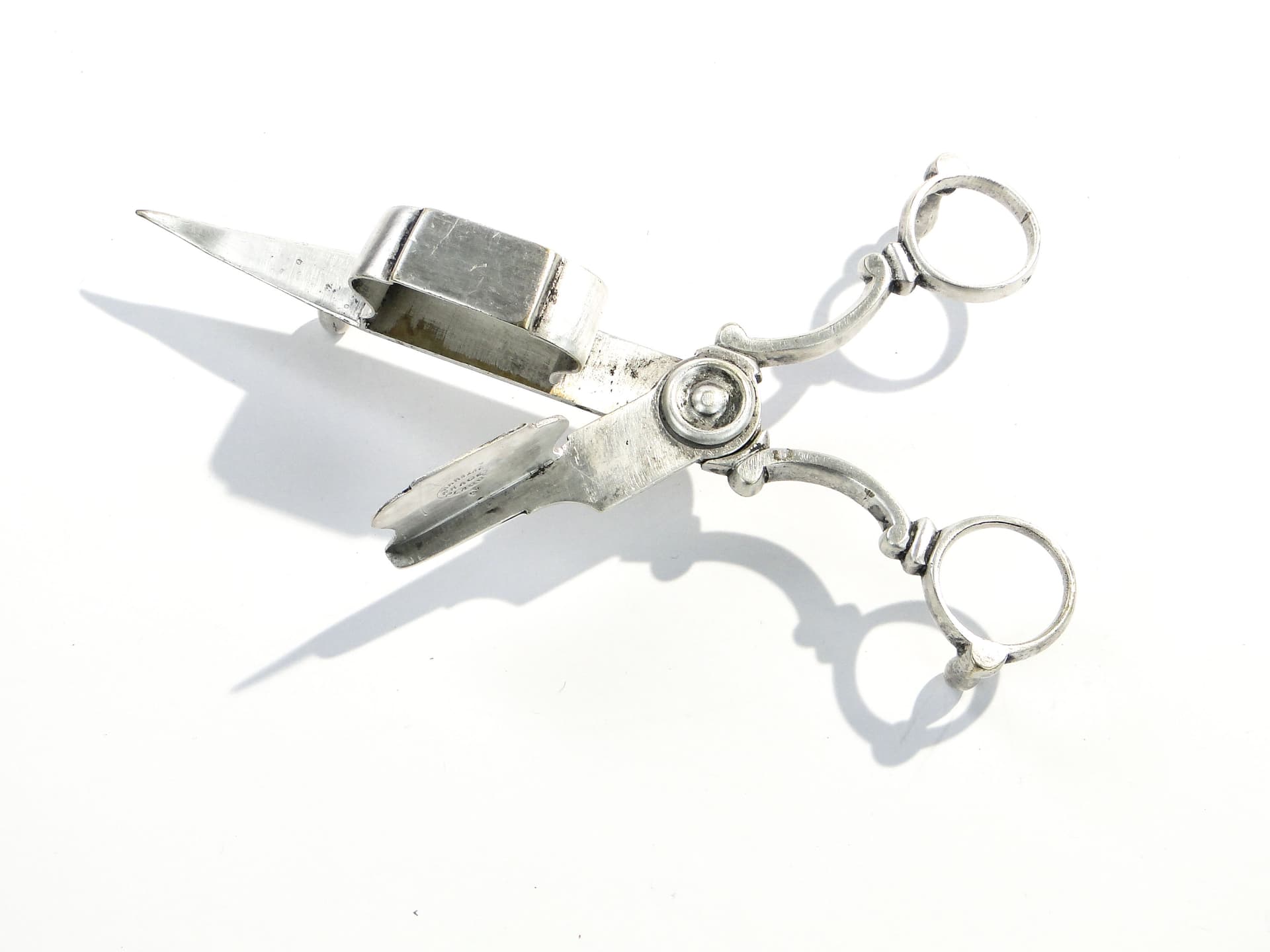 Candle wick trimmers Empire, silver brass, Fraget, Poland, 19th c. - 196140