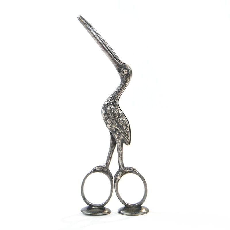 Szczypce do powijaków, srebro na mosiądzu, Schiffers, Polska, XIX w.