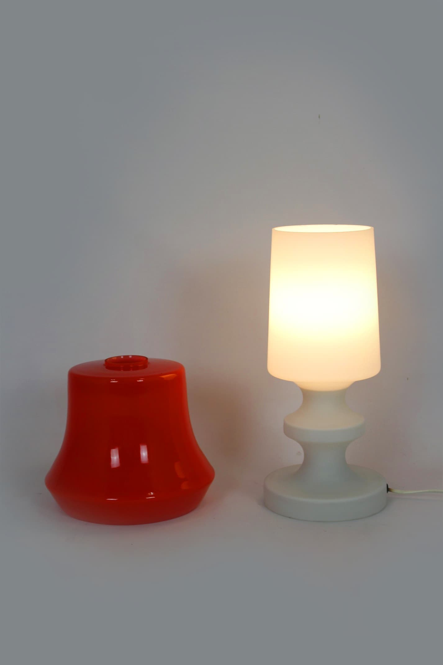 Lampa stołowa, mid-century modern, multikolor, szkło, Osvětlovací Sklo, Czechosłowacja, lata 70. - 196165