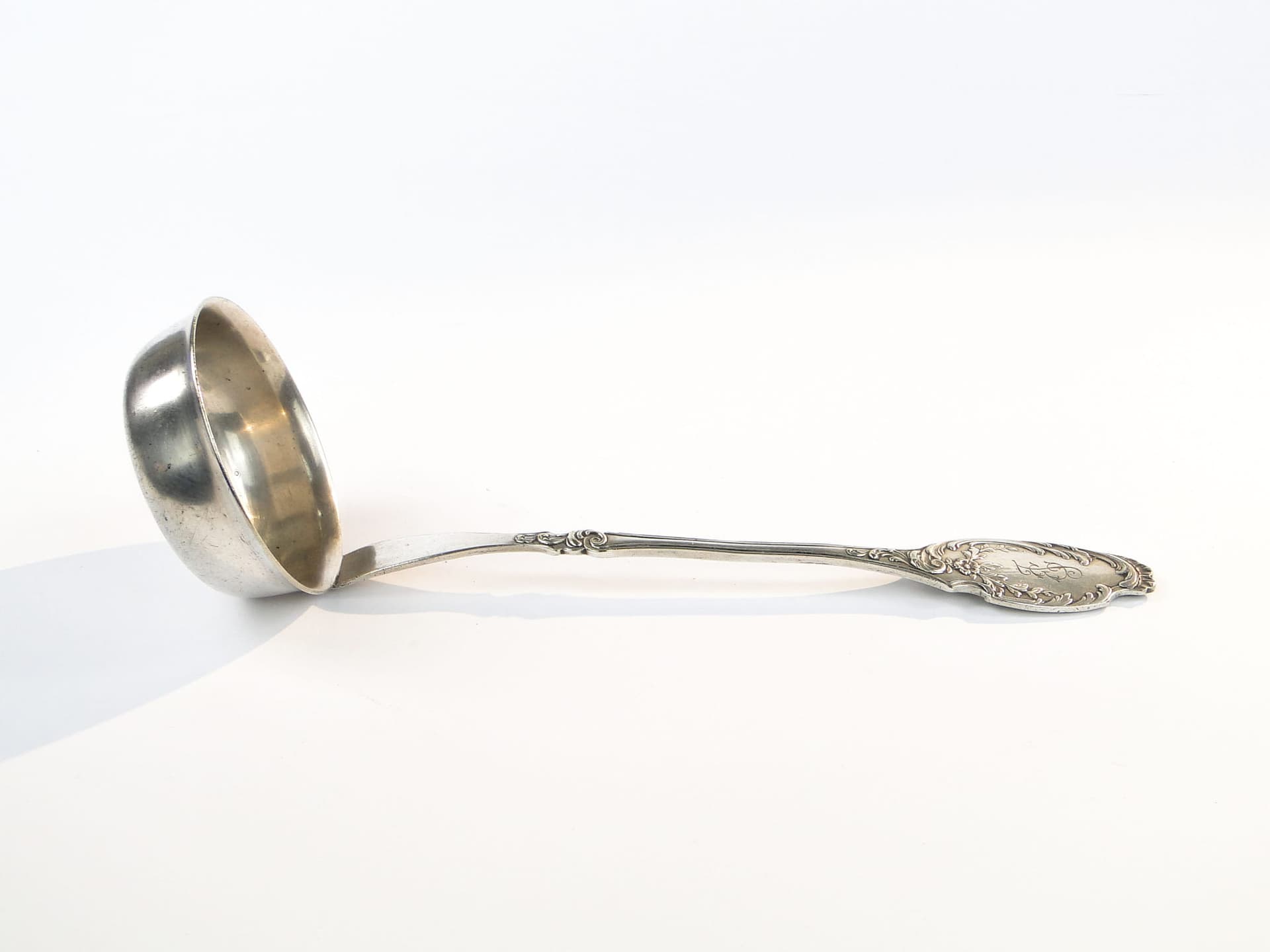 Łyżka wazowa, srebro, mosiądz, Bracia Henneberg, Polska, lata 20. - 196194