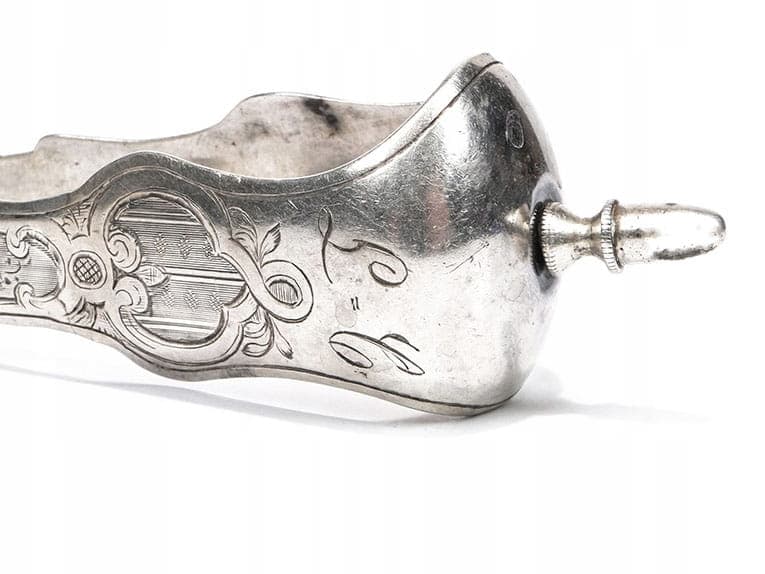 Sugar tongs, Classicism, silver, Wrocław, Poland, 17th century - 196217