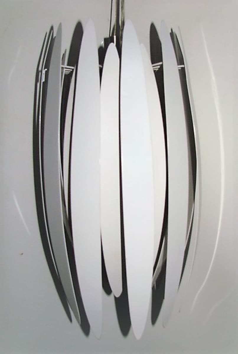 Lampa wisząca Jaws, srebrny, metal, proj. B. Frandsen, lata 80. - 196234