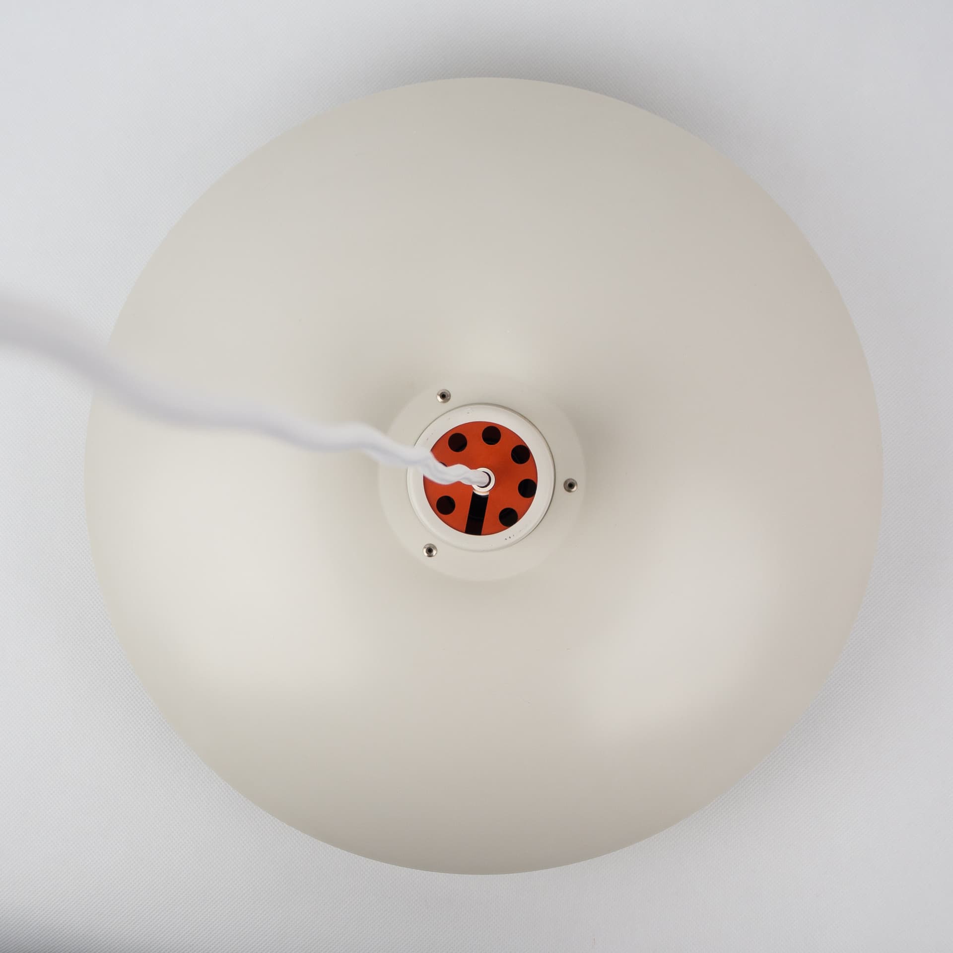 Para lamp wiszących PH 4/3, metal biały, proj. P. Henningsen, Louis Poulsen, Dania, lata 60. - 196258