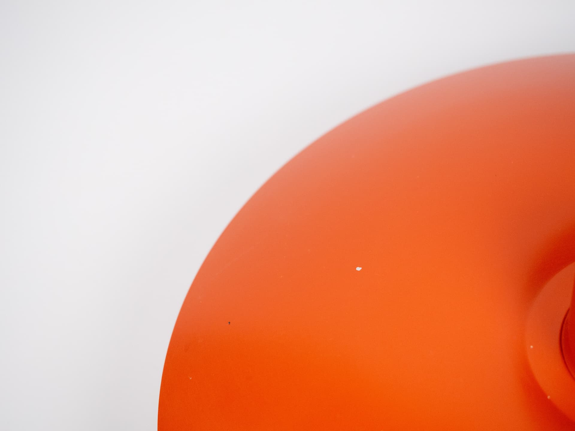 Lampa wisząca PH 4/3, czerwona, aluminium, proj. P. Henningsen, Louis Poulsen, Dania, lata 70. - 196298