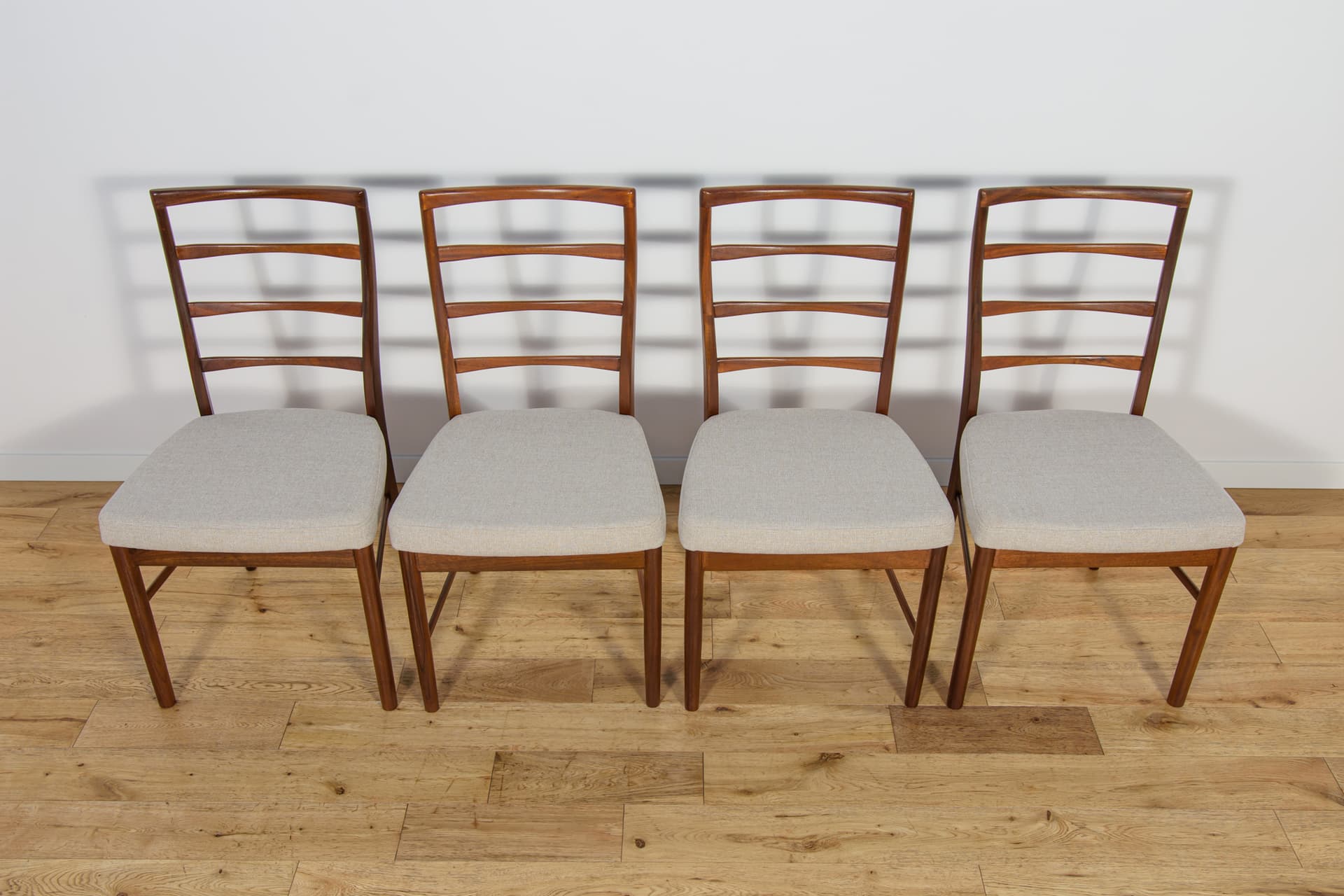 Set of four chairs, light brown teak, McIntosh, United Kingdom, 1960s. - 196509