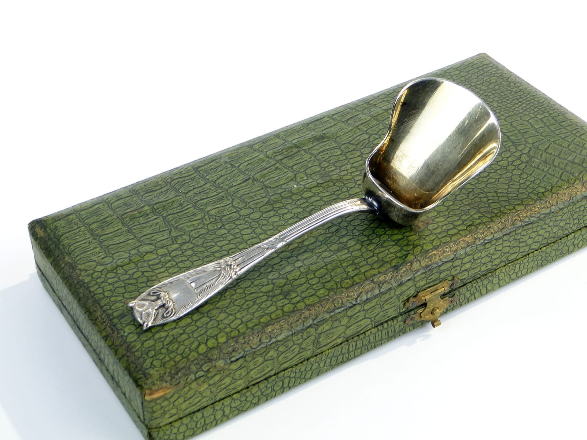 Sugar spoon Egipski, silver-plated brass, Fraget, Poland, early 20th c. - 196548