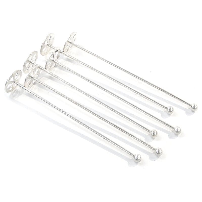 Komplet mieszadełek koktajlowych, srebrny, mosiądz, Francja, lata 50.