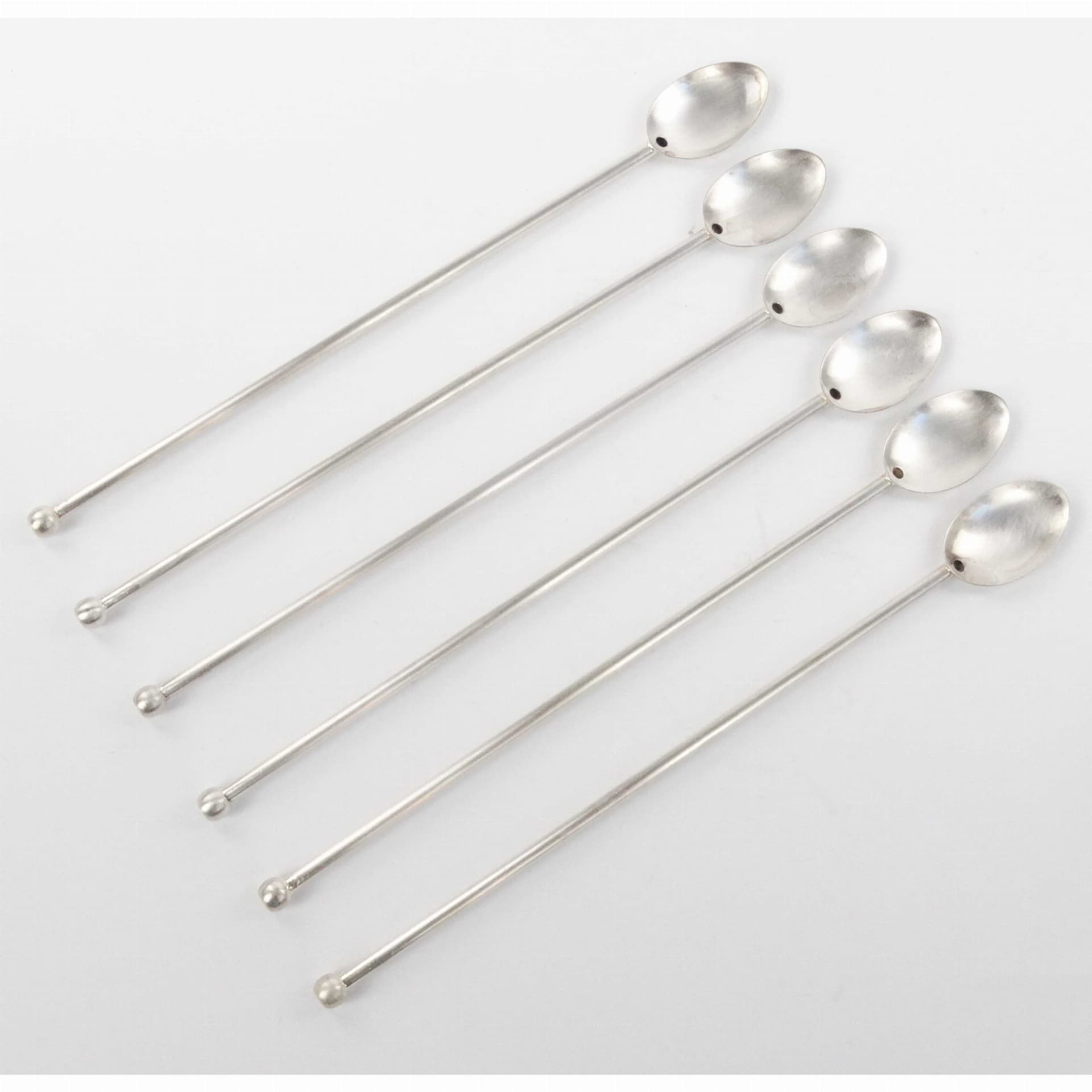 Set of cocktail spoons, Art Deco, silver, silver-plated brass, France, 1950s - 196769