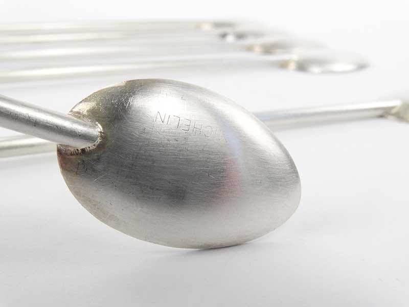 Set of cocktail spoons, Art Deco, silver, silver-plated brass, France, 1950s - 196770