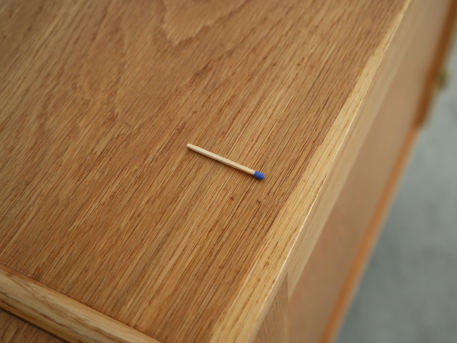 Cabinet, yellow ash, Lyby Møbler, Denmark, 1970s. - 76452