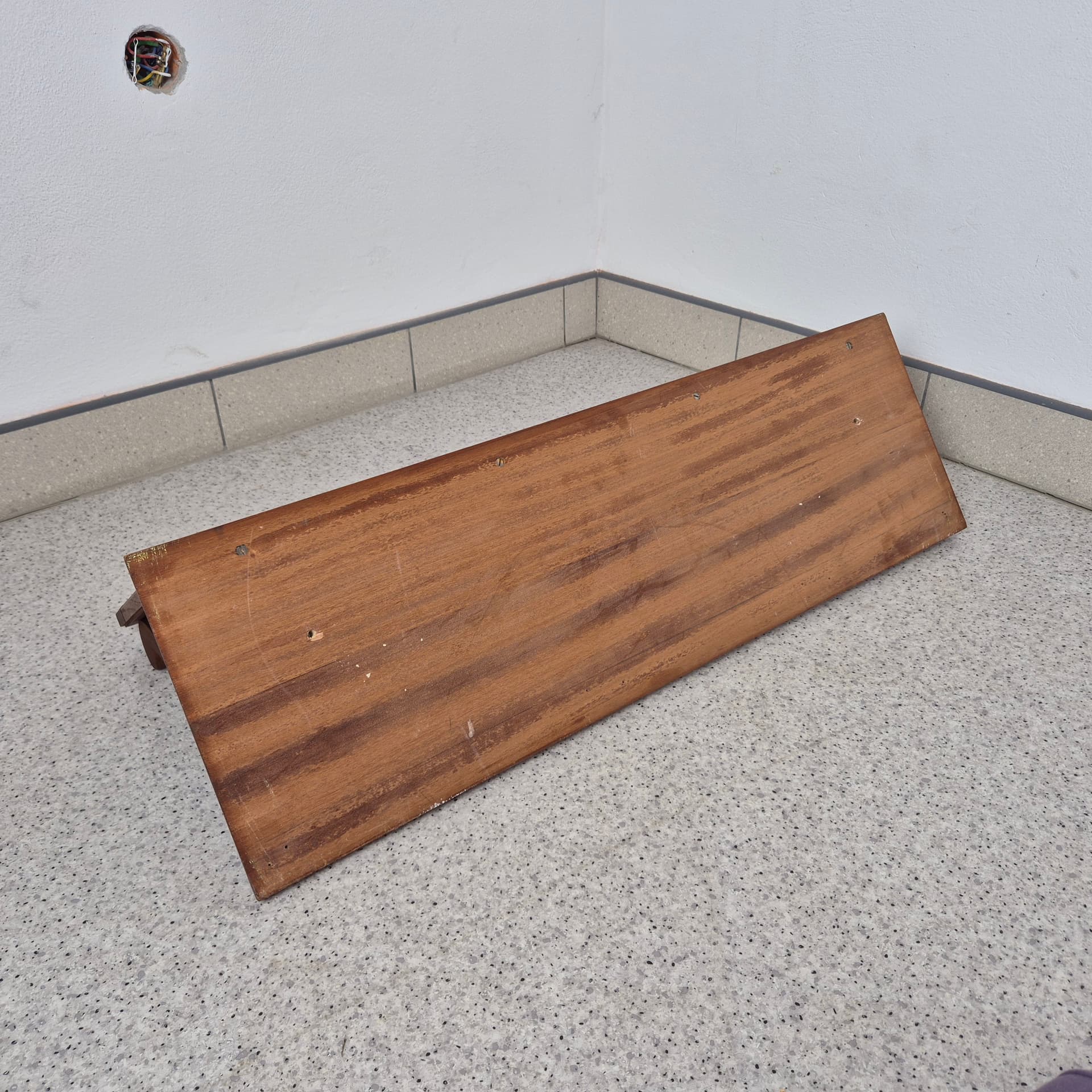 Wieszak ścienny z plecionką wiedeńską, drewno jasnobrązowy, Niemcy, lata 50. - 196832