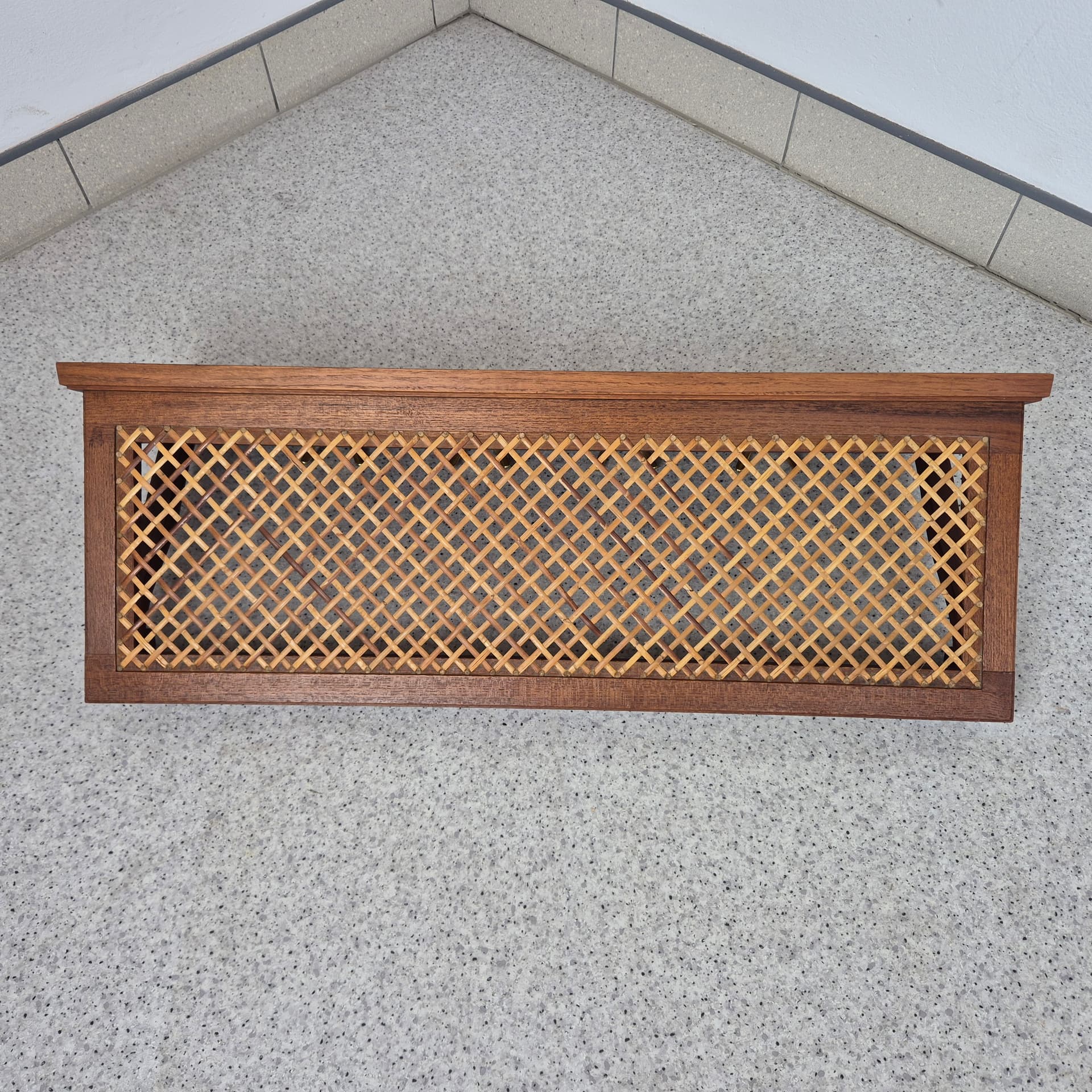 Wieszak ścienny z plecionką wiedeńską, drewno jasnobrązowy, Niemcy, lata 50. - 196839