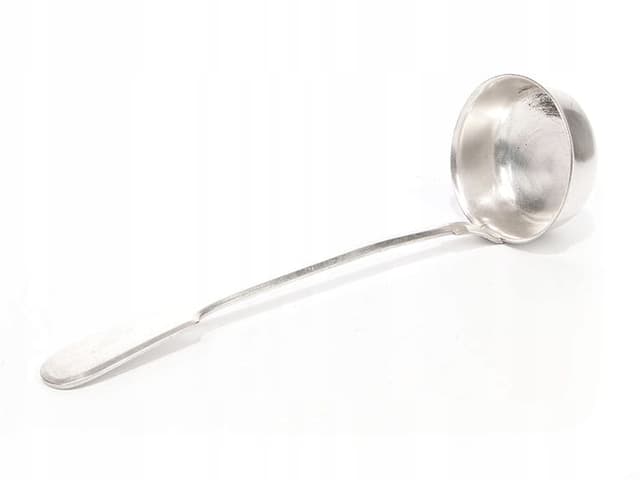 Soup Ladle Mazowiecki, silver brass, Fraget, Poland, 1920s - DIMENSION