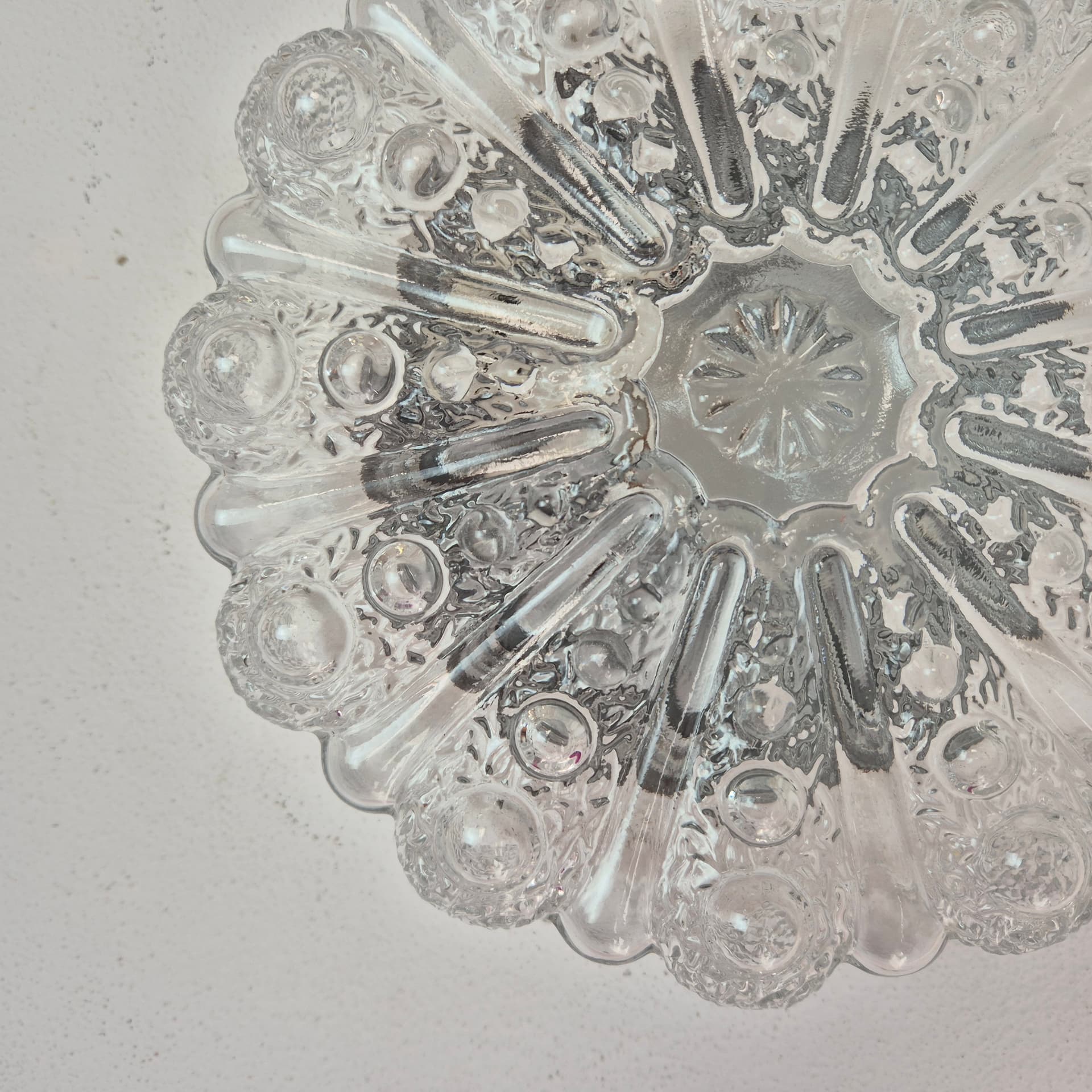 Kinkiet bubble, szkło transparent, Niemcy, lata 70. - 196944