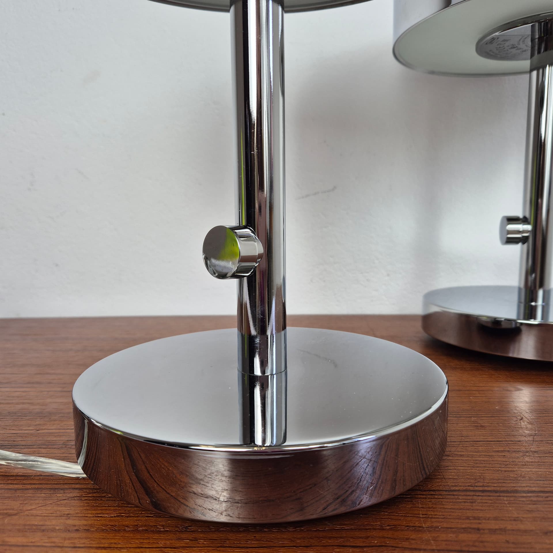 Lampa stołowa Stockholm, metal chromowany srebrny, proj. Ola Wihlborg, Ikea, lata 20. - 196949