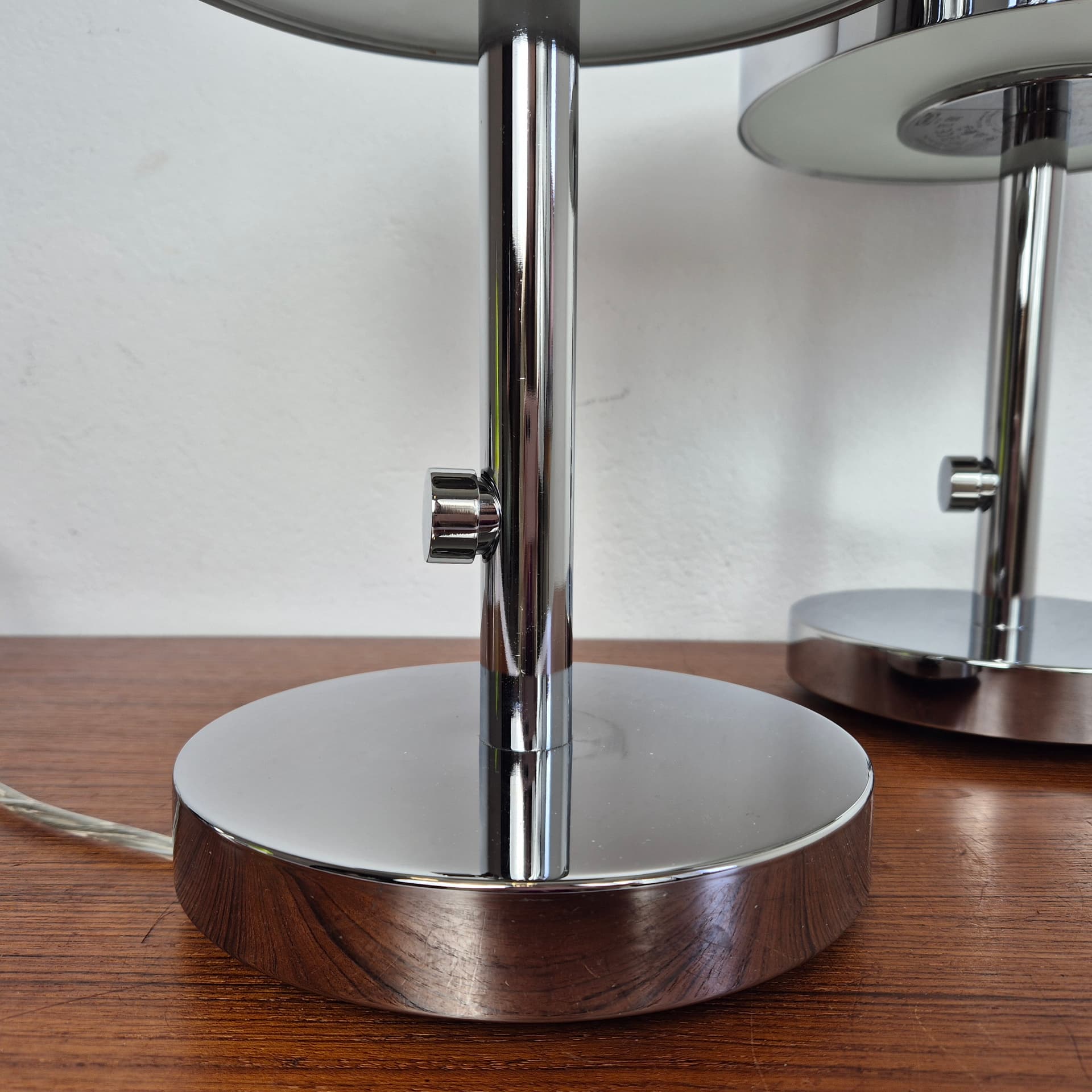 Lampa stołowa Stockholm, metal chromowany srebrny, proj. Ola Wihlborg, Ikea, lata 20. - 196955