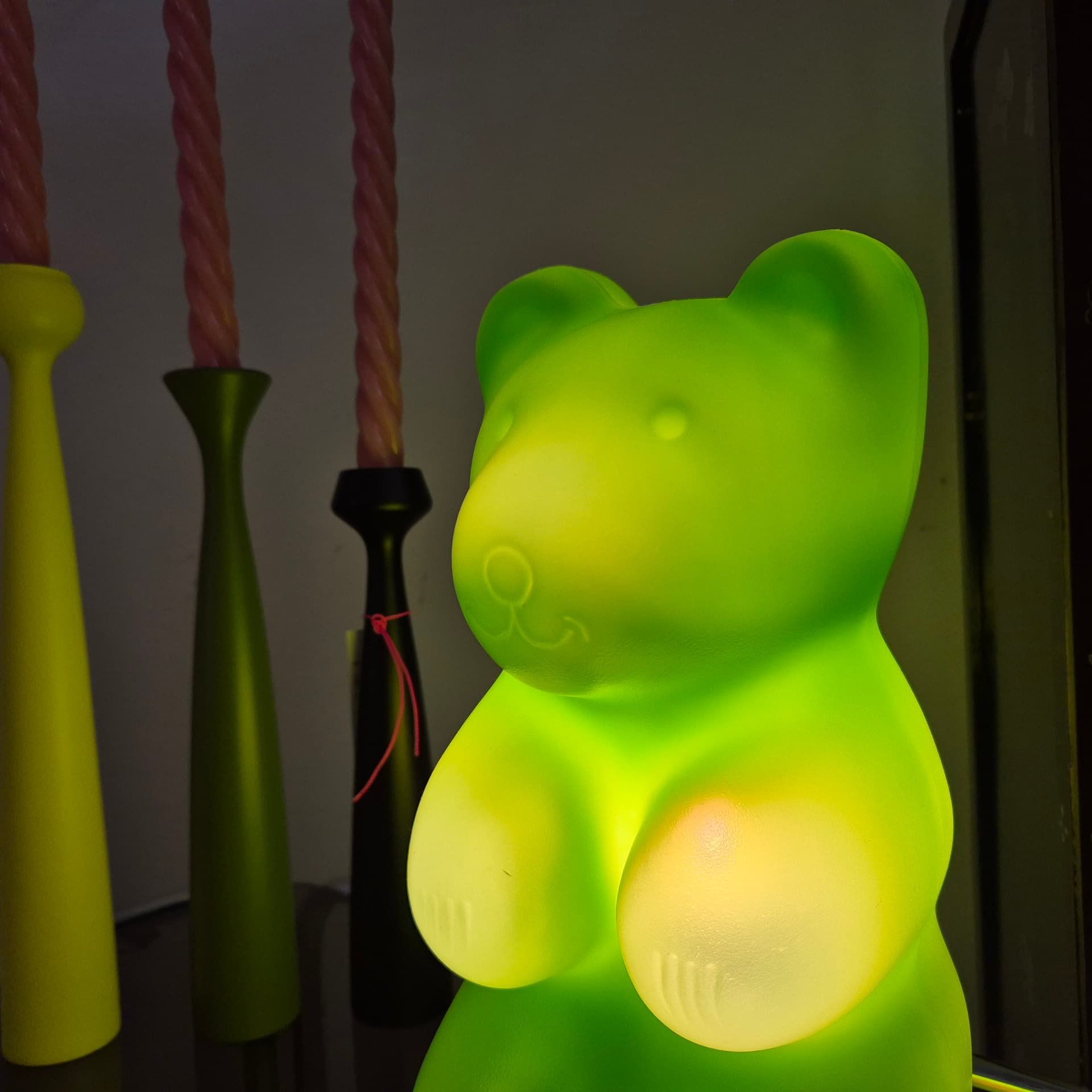 Lampka Haribo, zielona, plastik, Niemcy, lata 90. - 196992