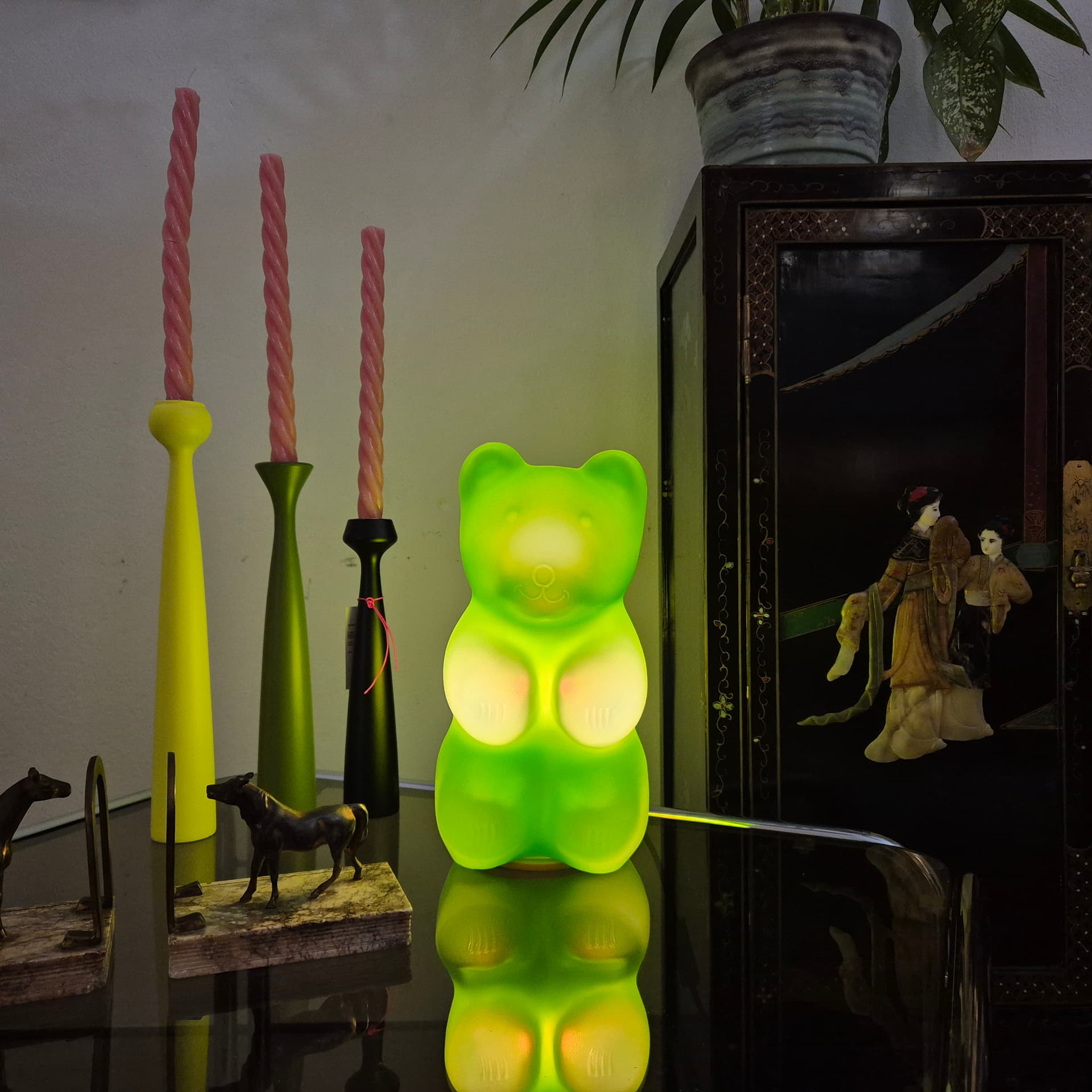 Lampka Haribo, zielona, plastik, Niemcy, lata 90. - 196996