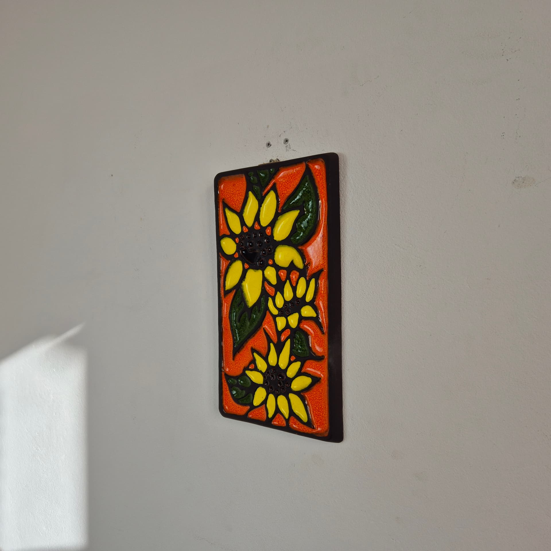 Plakieta ścienna, multikolor, ceramika, Carstens Keramik, Niemcy, lata 70. - 197009