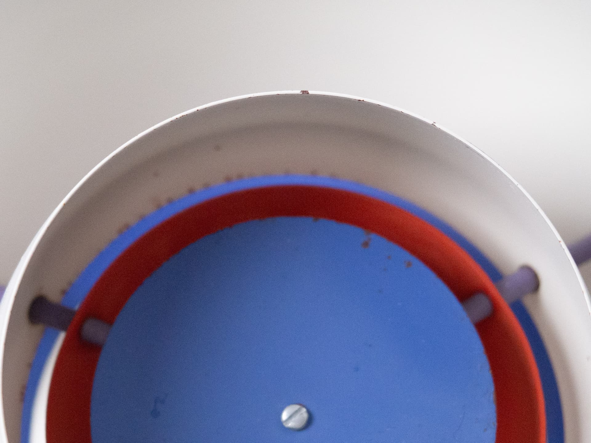 Lampa wisząca PH 5, metal biały, proj. P. Henningsen, Louis Poulsen, Dania, lata 80. - 197064