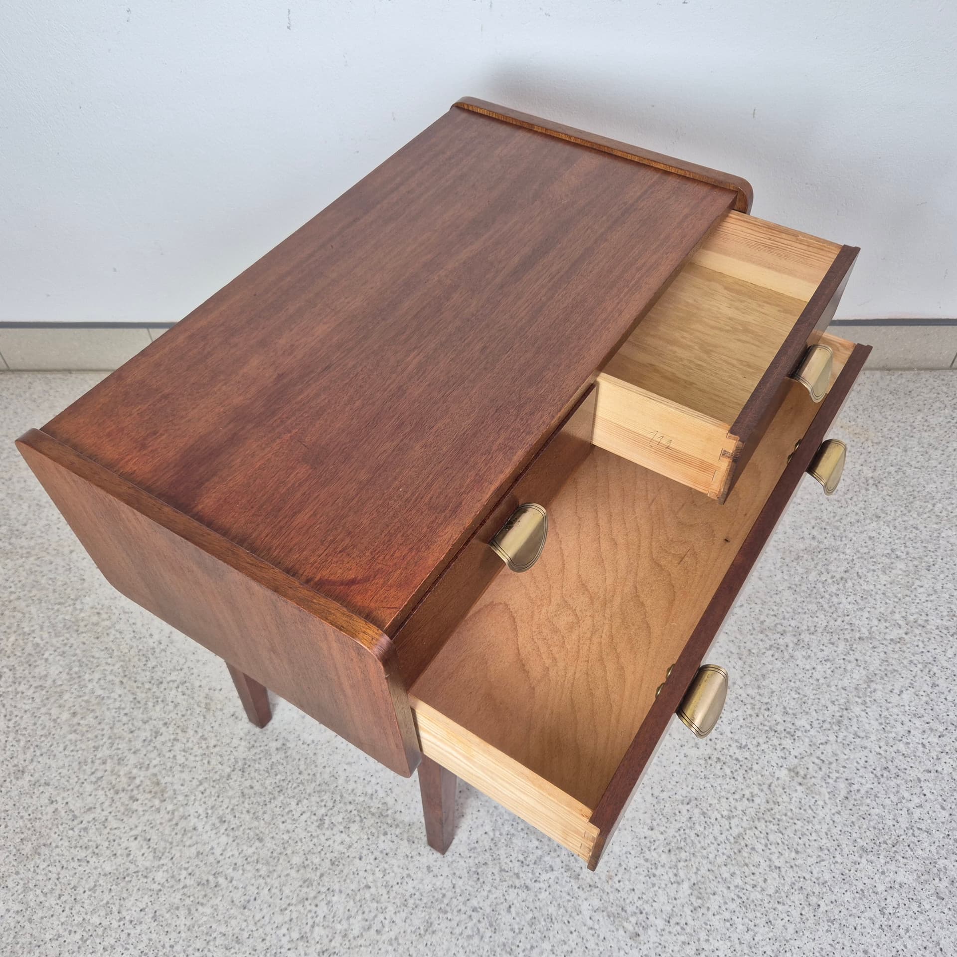 Komoda, brązowy fornir, proj. C. J. Krause, Niemcy, lata 50. - 197122