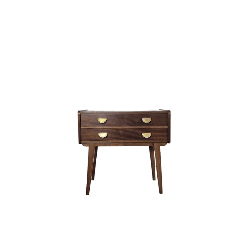 Komoda, brązowy fornir, proj. C. J. Krause, Niemcy, lata 50.