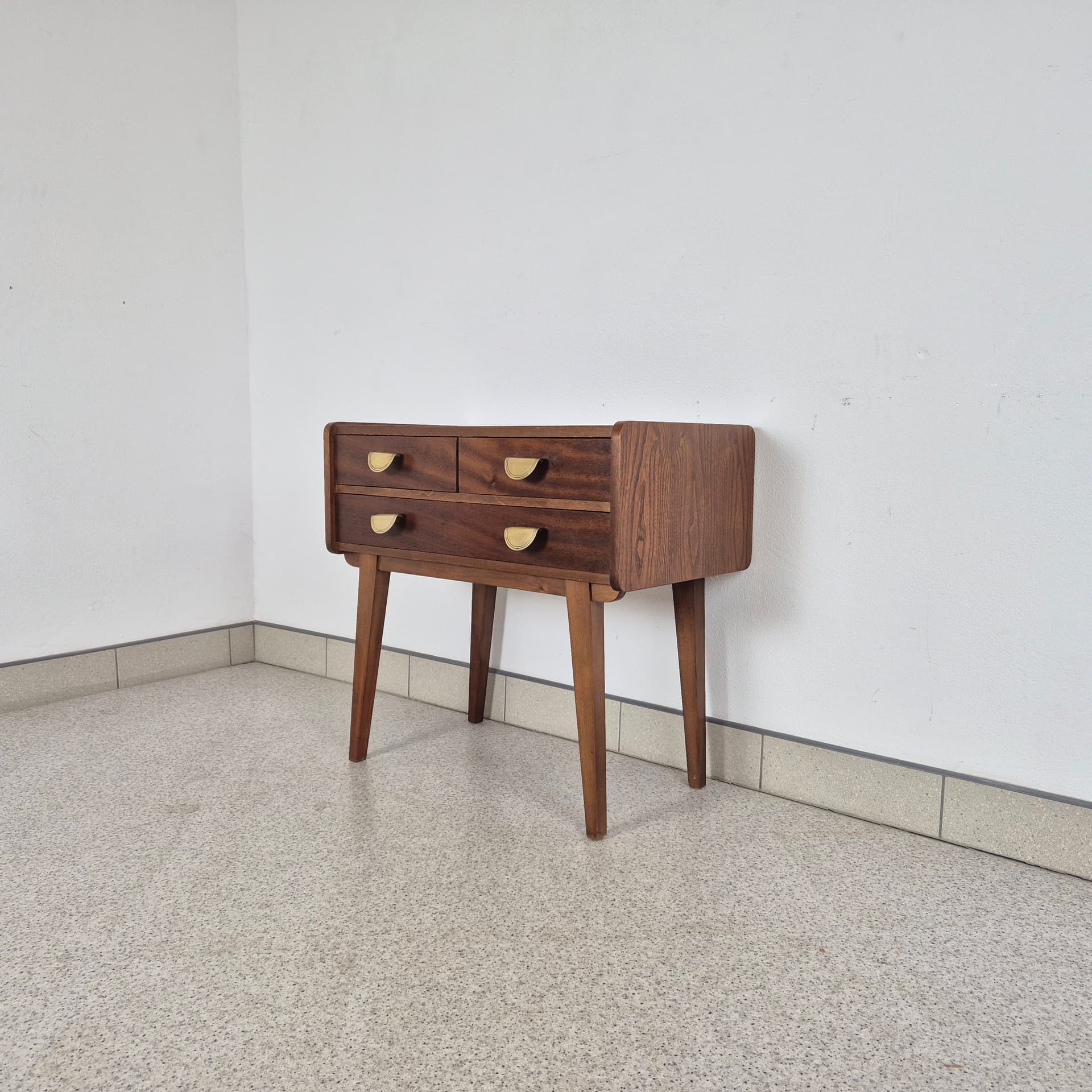 Komoda, brązowy fornir, proj. C. J. Krause, Niemcy, lata 50. - 197123