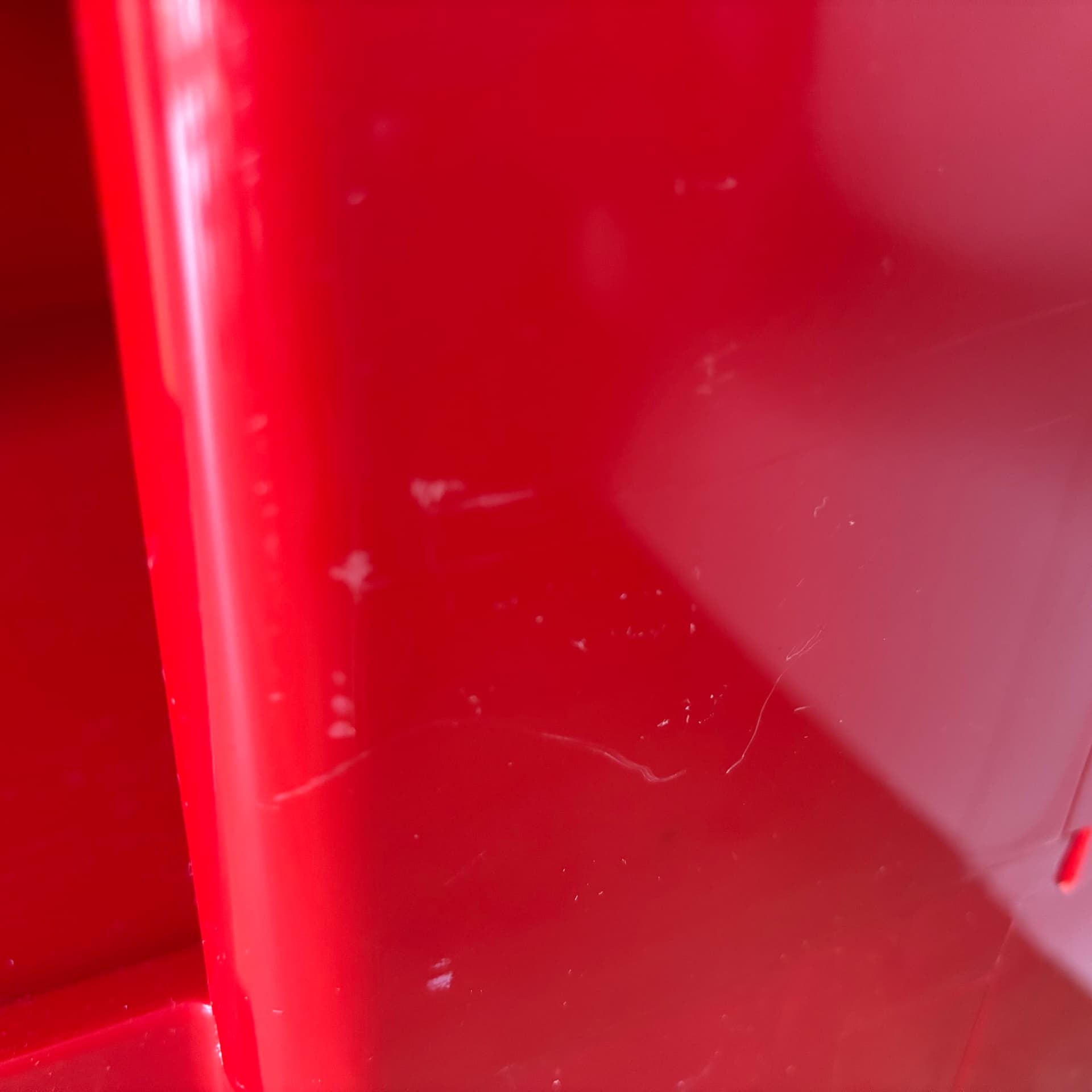 Organizer biurowy, czerwony, plastik, proj. J. Colombo, Włochy, lata 70. - 197202