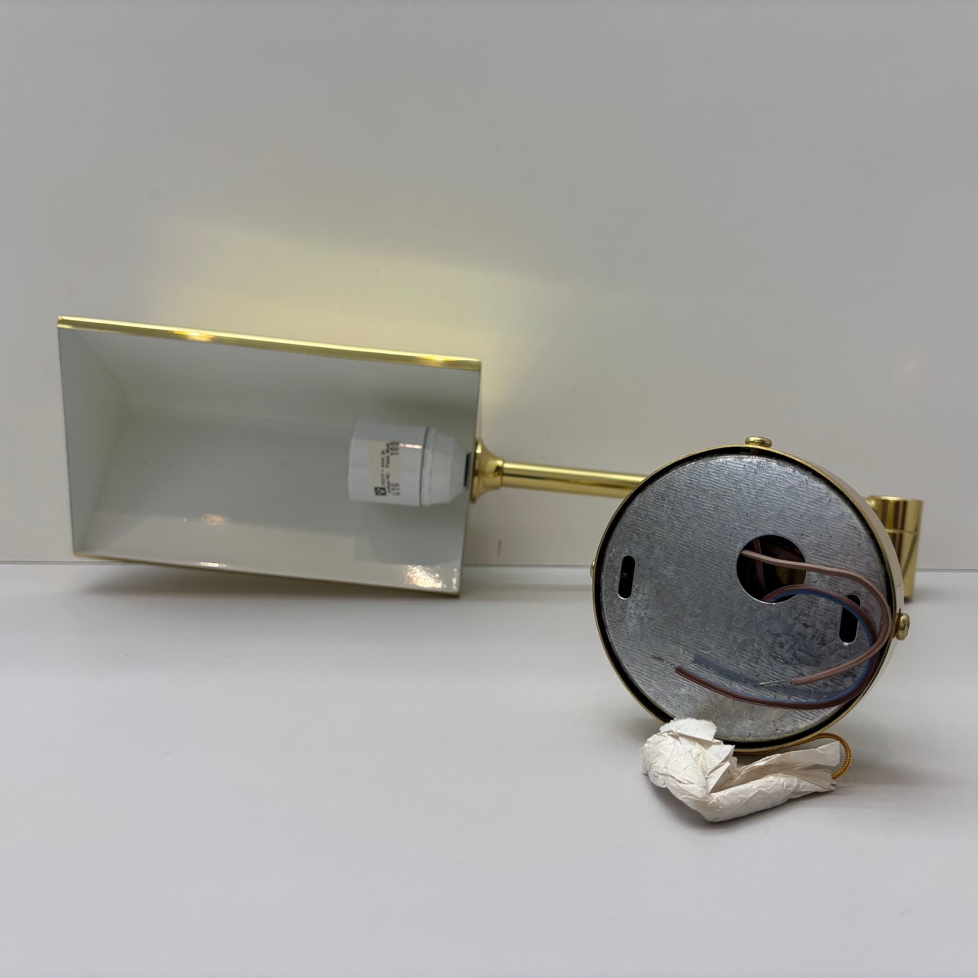 Kinkiet, złoty, mosiądz, Niemcy, lata 70. - 197285