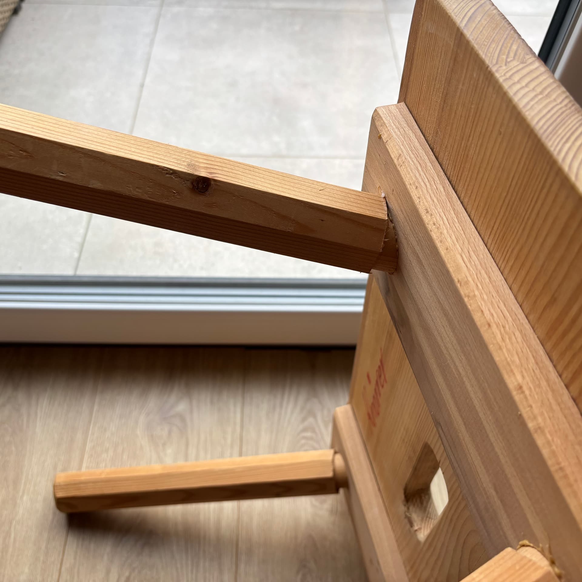 Stool, light brown pine, Germany, 1980s. - 197305
