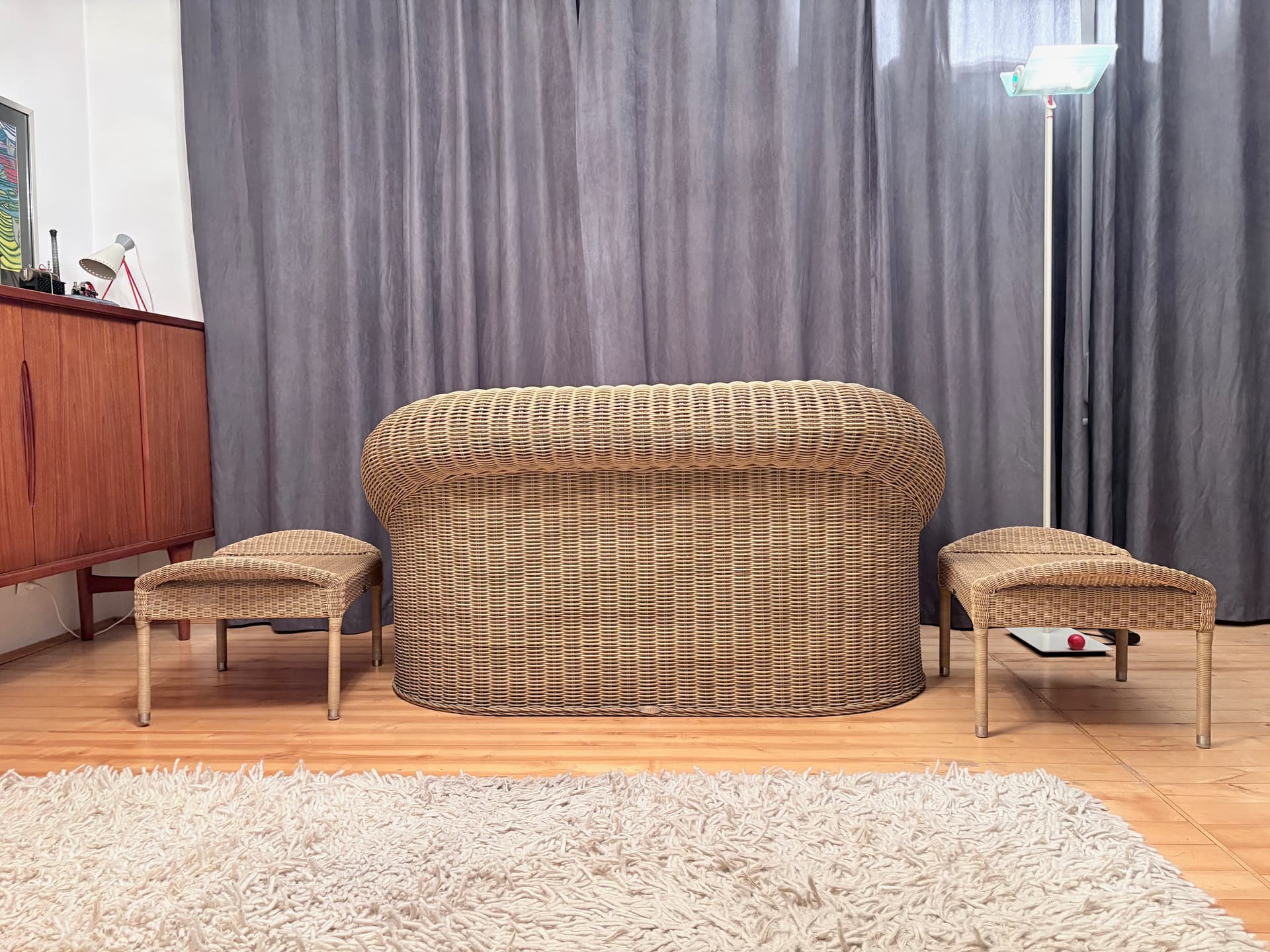 Lounge set, beige, by R. Frinier, Dedon, Germany, 1990s. - 197322